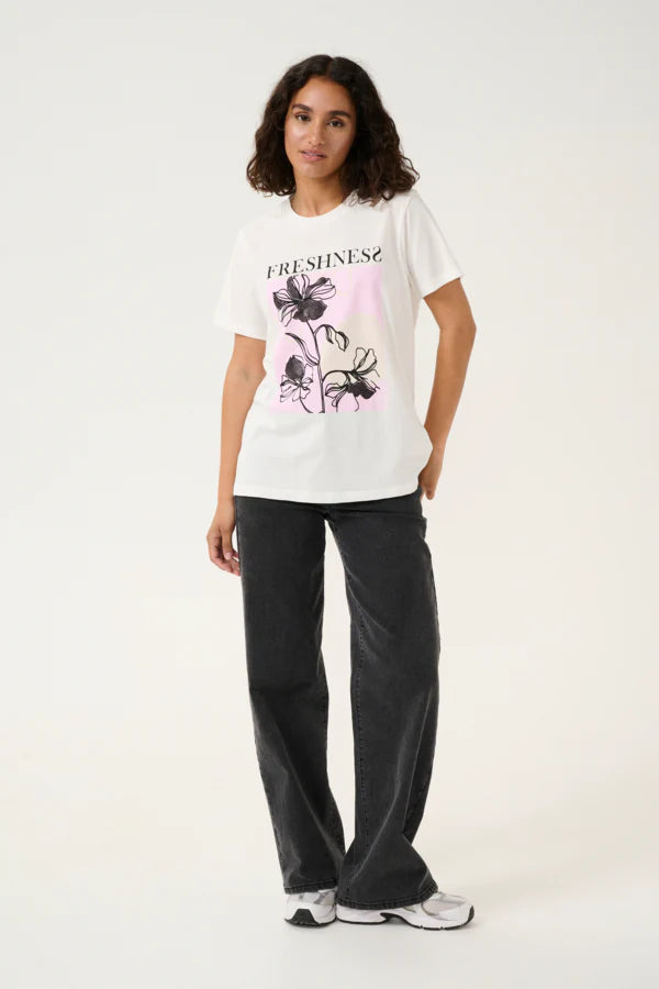 T-SHIRT MANCHE COURTE - KAFFE - 10509438 - 2 COULEURS