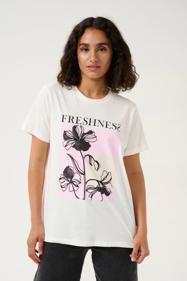 T-SHIRT MANCHE COURTE - KAFFE - 10509438 - 2 COULEURS