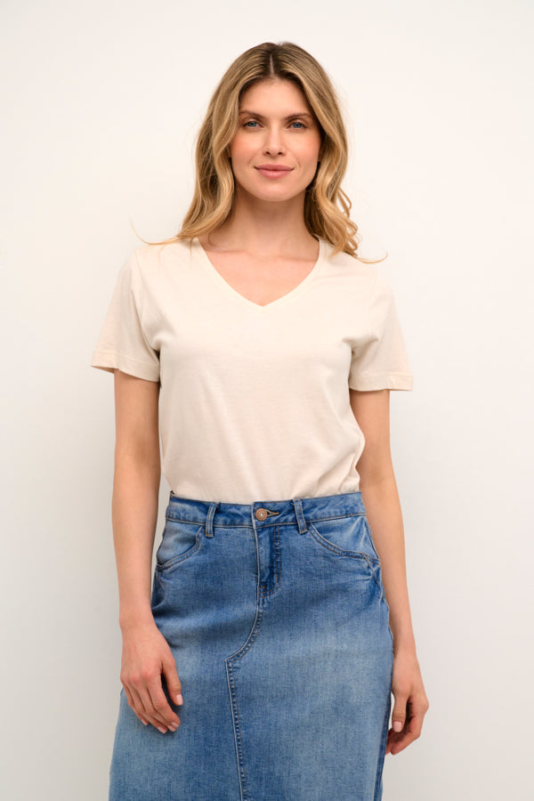 CHANDAIL MANCHE COURTE - CREAM - 10604508 - 7 COULEURS