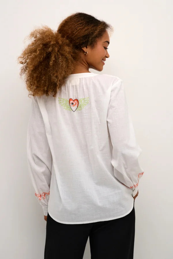 BLOUSE MANCHE LONGUE - DK CREAM - 10612428