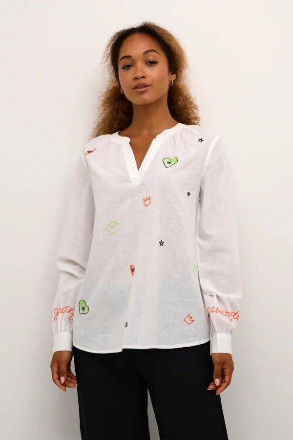 BLOUSE MANCHE LONGUE - DK CREAM - 10612428