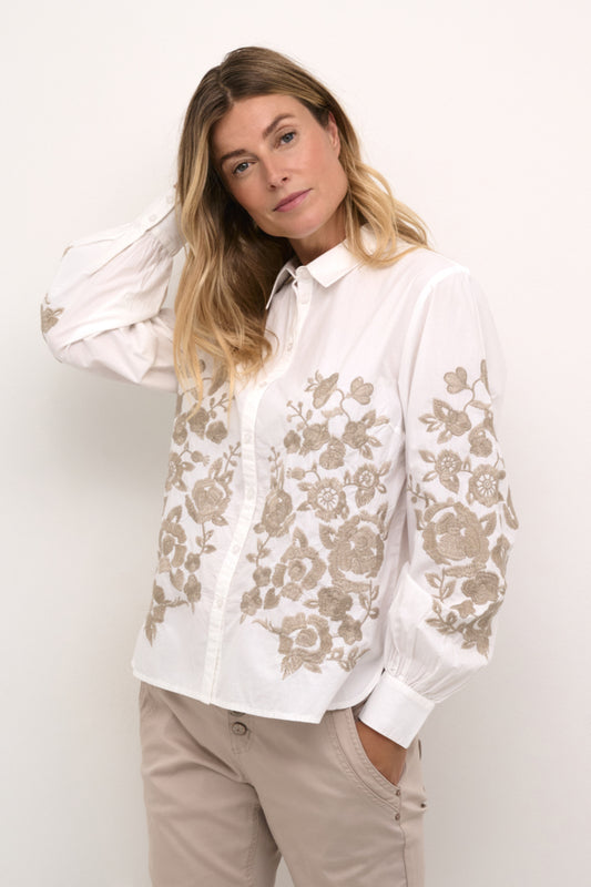 CHEMISE BRODERIE - CREAM - 10613220