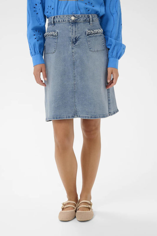 JUPE DENIM- CREAM- 10614815