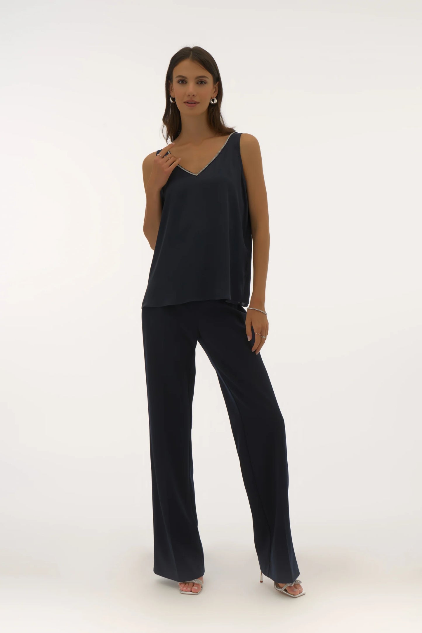 CAMISOLE COL V - JOSEPH RIBKOFF - 251741 -  3 COULEURS