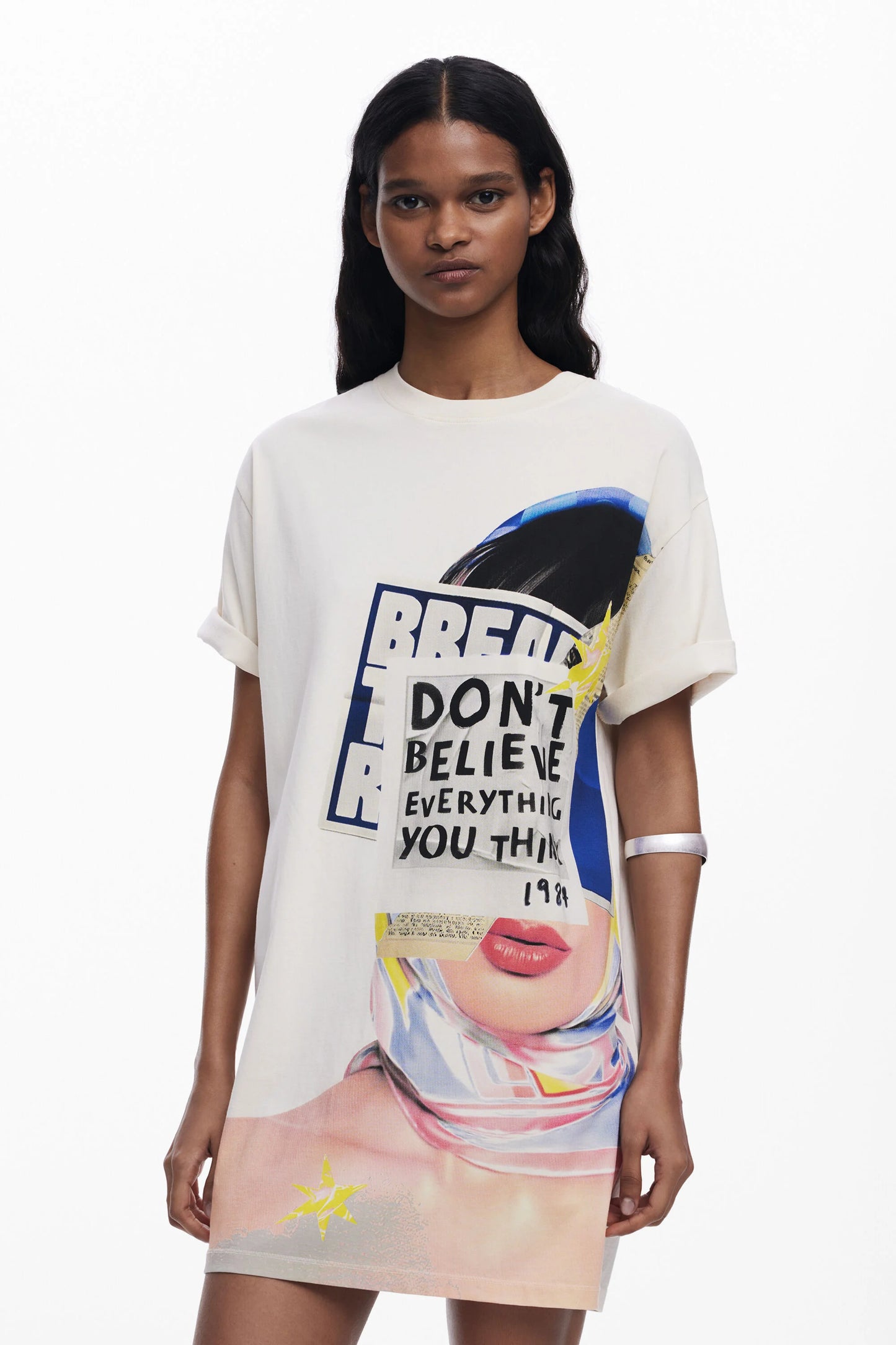 ROBE T-SHIRT - DESIGUAL - 25SWVK20.6008