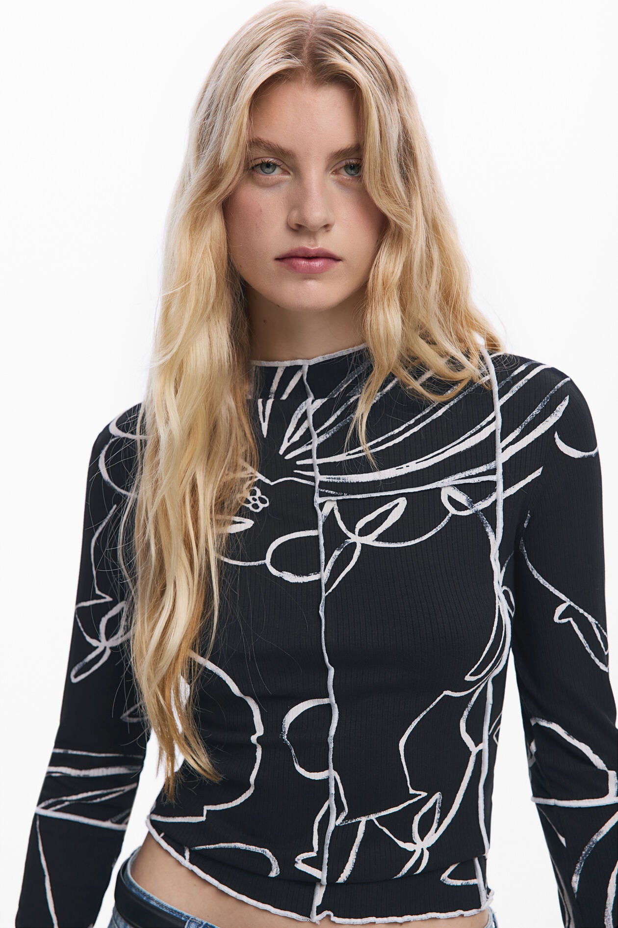 CHANDAIL COL MAO - DESIGUAL - 25WWTK49