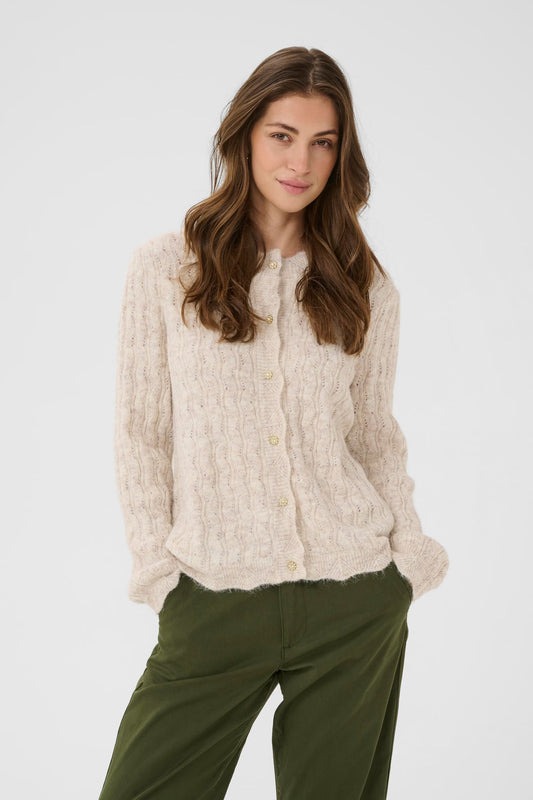 CARDIGAN TRICOT - CREAM - 10614228