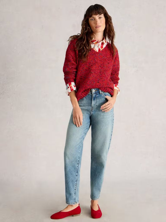 CHANDAIL COL V - WHITE STUFF - 444060