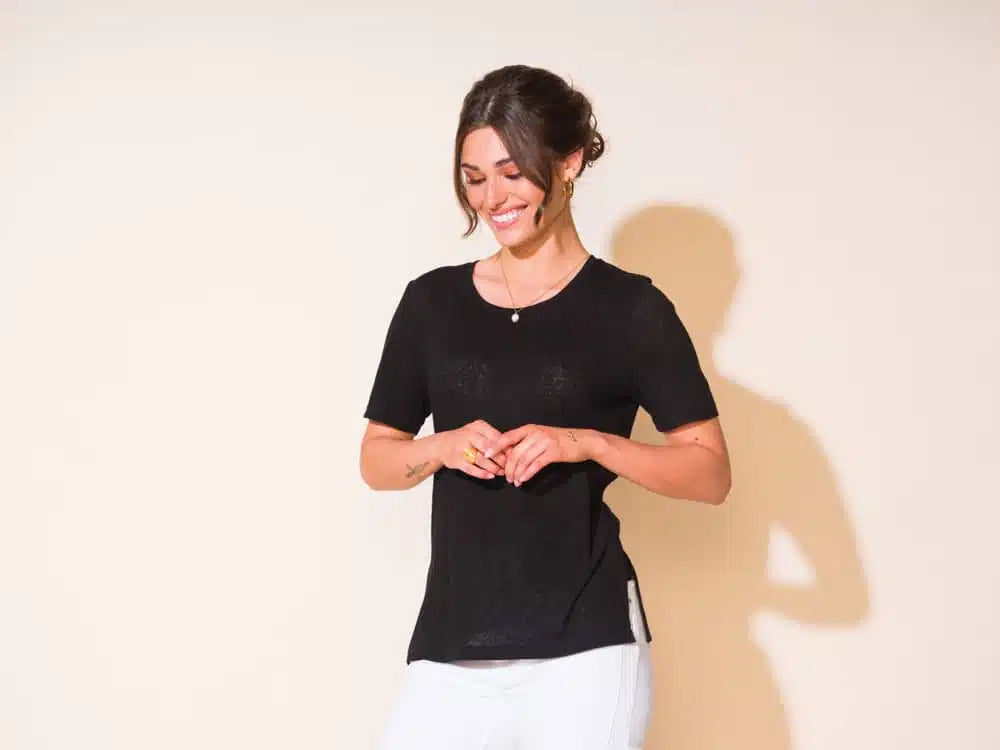 CHANDAIL T-SHIRT - ALISON SHERI - A43050 - 5 COULEURS
