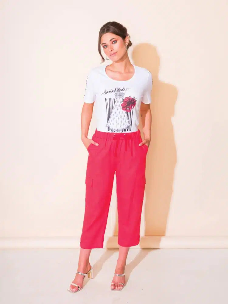 PANTALON CAPRI - ALISON SHERI - A43100 - 5 COULEURS