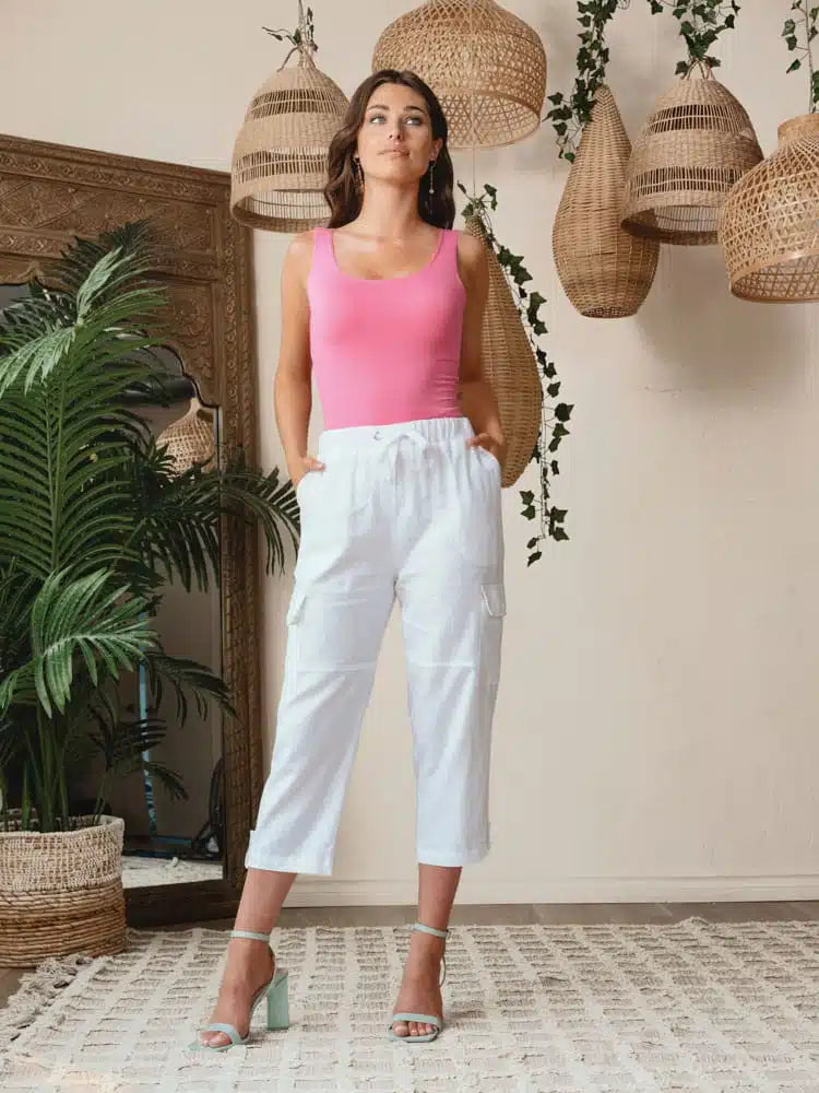 PANTALON CAPRI - ALISON SHERI - A43100 - 5 COULEURS