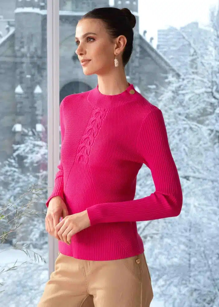 CHANDAIL MANCHE LONGUE - ALISON SHERI - A44070 - 3 COULEURS