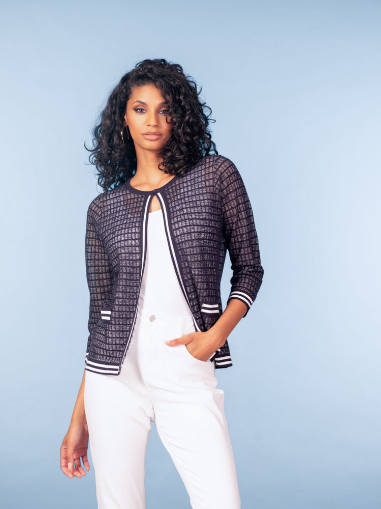 CARDIGAN MAILLES - ALISON SHERI - A47510