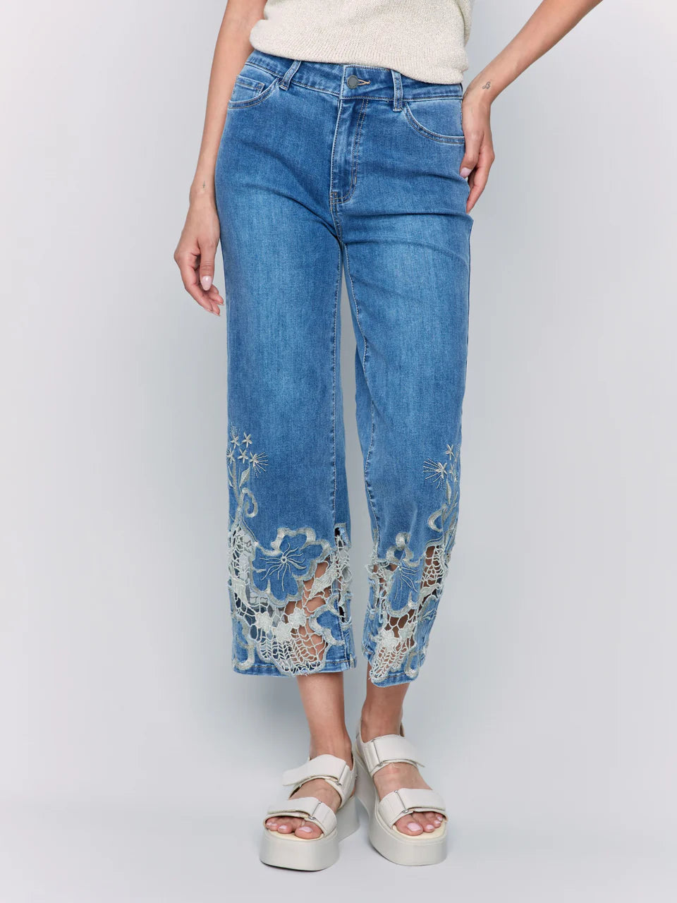 PANTALON DENTELLE - CHARLIE B - C5648.431A