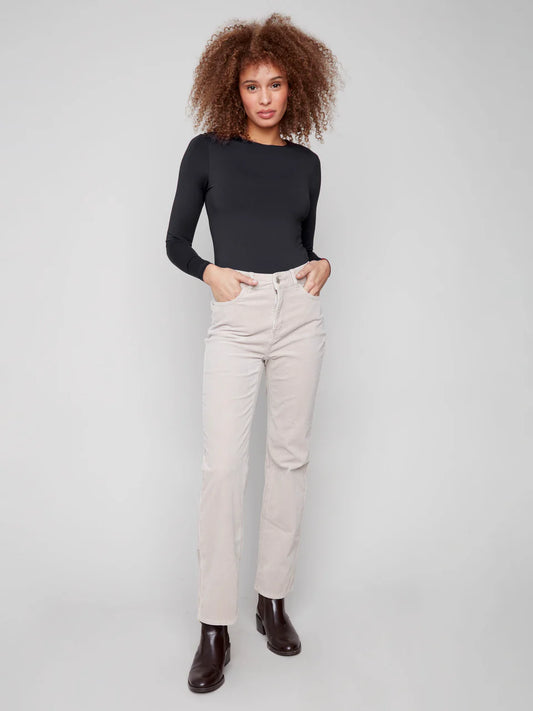 PANTALON VELOURS - CHARLIE B - C5684