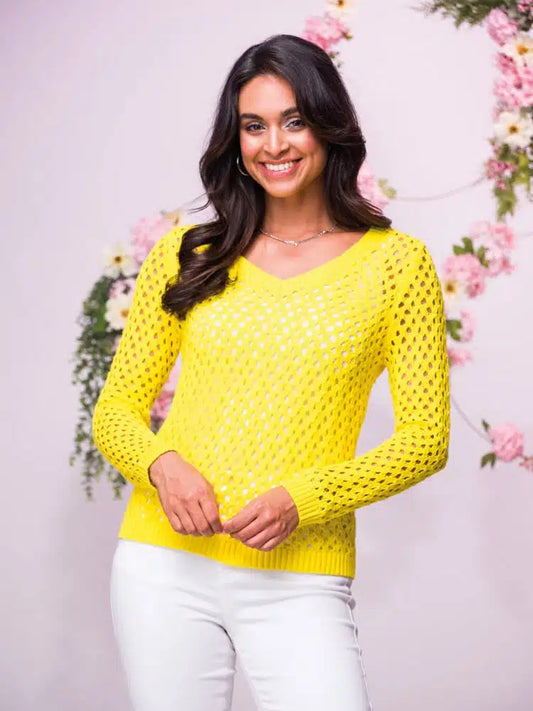 CHANDAIL MAILLES - ELENA WANG - EW32035 - 2 COULEURS