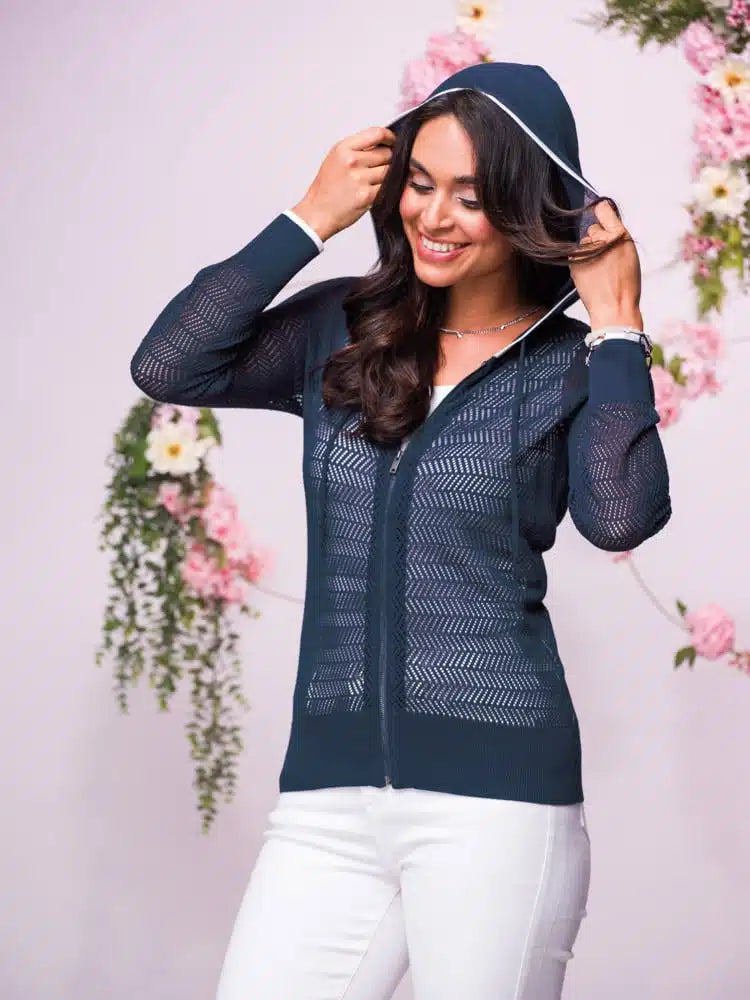 CARDIGAN ZIPPER - ELENA WANG - EW32076