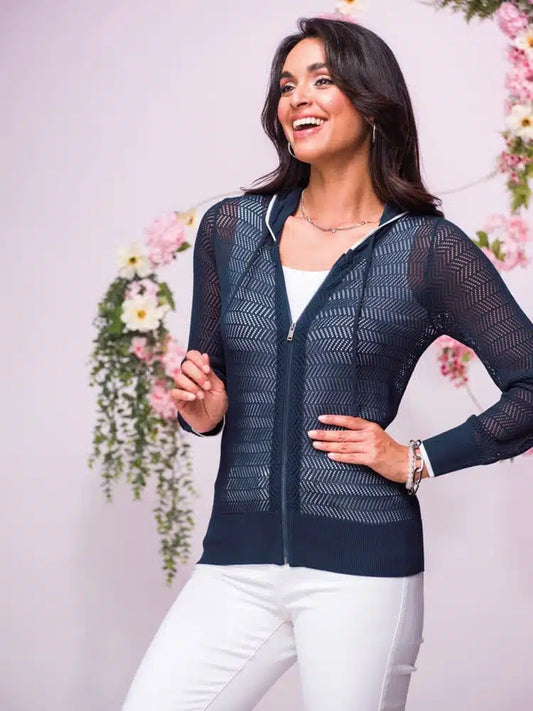 CARDIGAN ZIPPER - ELENA WANG - EW32076