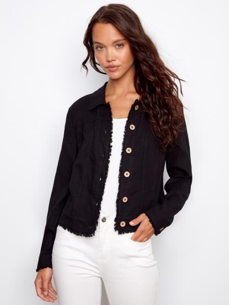 JACKET COURT TISSU JEANS - CHARLIE B - C6199YY229B