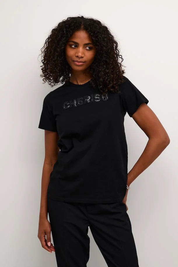 T-SHIRT MANCHE COURTE - KAFFE - 10509107 - 2 COULEURS
