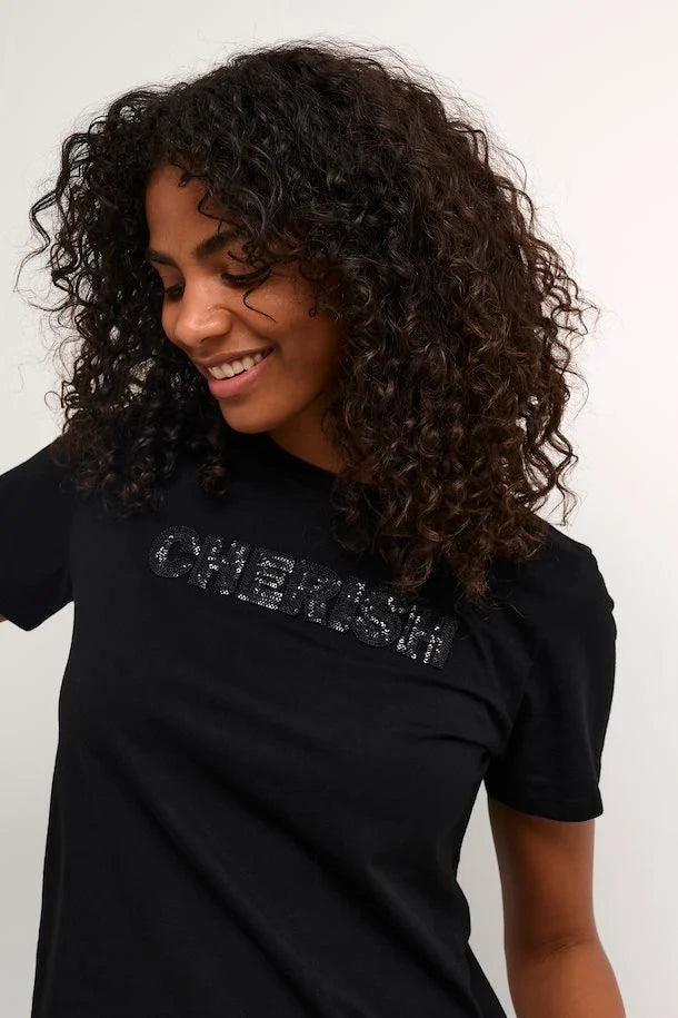 T-SHIRT MANCHE COURTE - KAFFE - 10509107 - 2 COULEURS