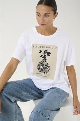 T-SHIRT MANCHE COURTE - KAFFE - 10509598 - 2 COULEURS