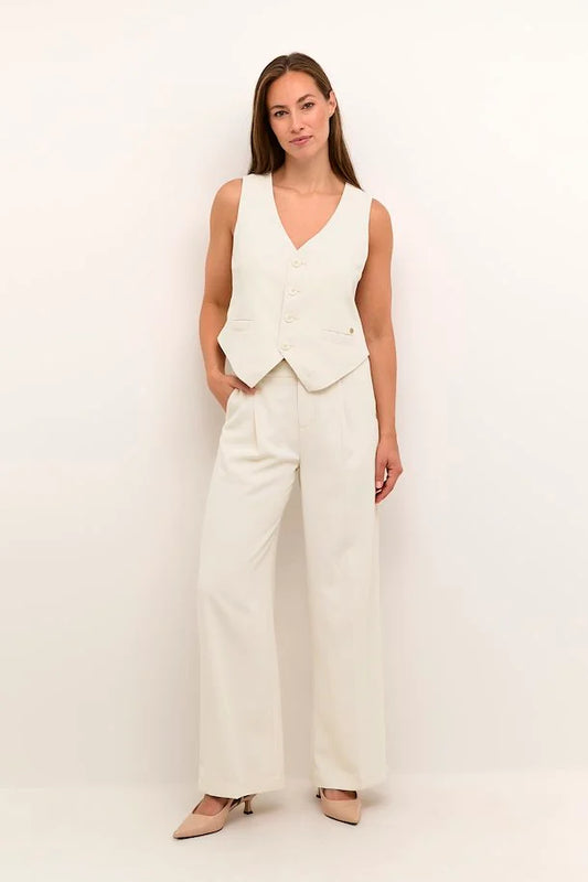 PANTALON AMPLE - CREAM - 10612349