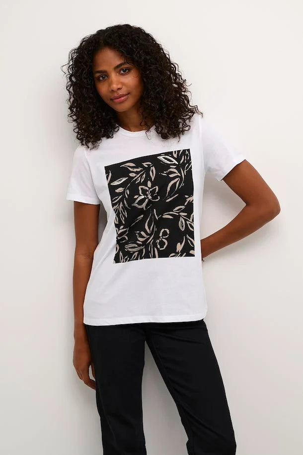 T-SHIRT MANCHE COURTE - KAFFE - 10509107 - 2 COULEURS