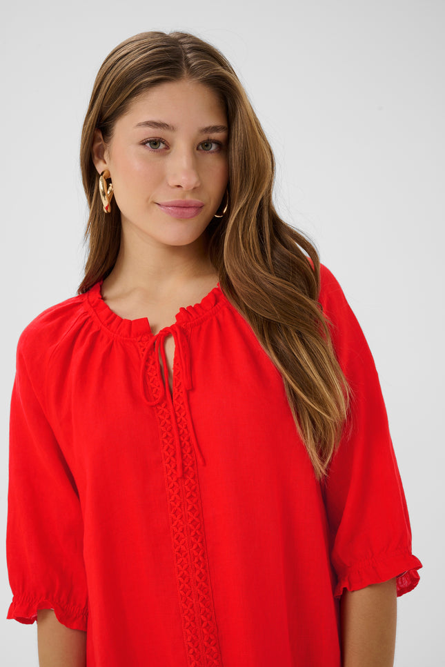 ROBE DE LIN  - CREAM - 10614048