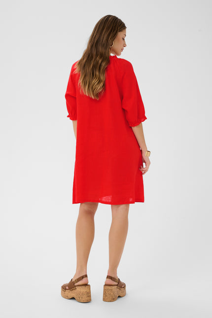 ROBE DE LIN  - CREAM - 10614048