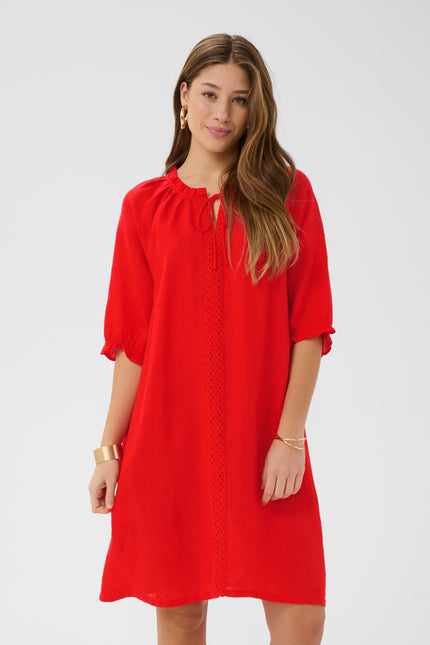 ROBE DE LIN  - CREAM - 10614048