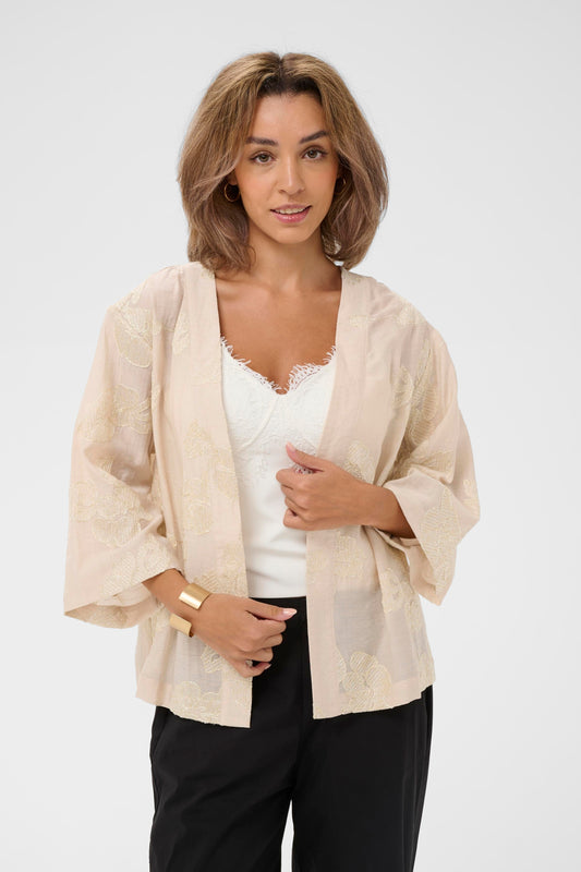VESTE KIMONO - CREAM - 10614786