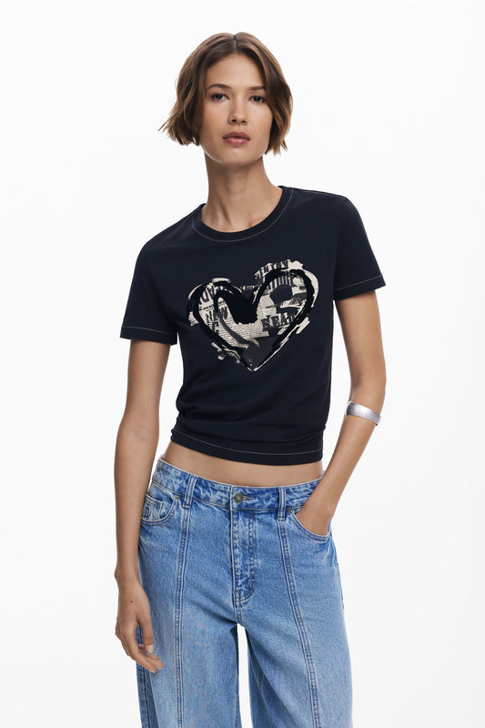 T-SHIRT MANCHE COURTE - DESIGUAL - 25WWTK04 - AUTOMNE/HIVER 2025