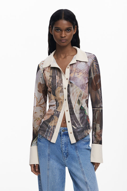 CHEMISE MECHE - DESIGUAL - 25WWTK26.6110