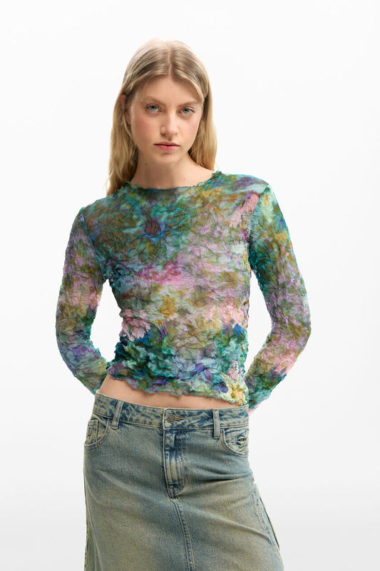 TOP CHIFFON - DESIGUAL - 26SWBW12.5020