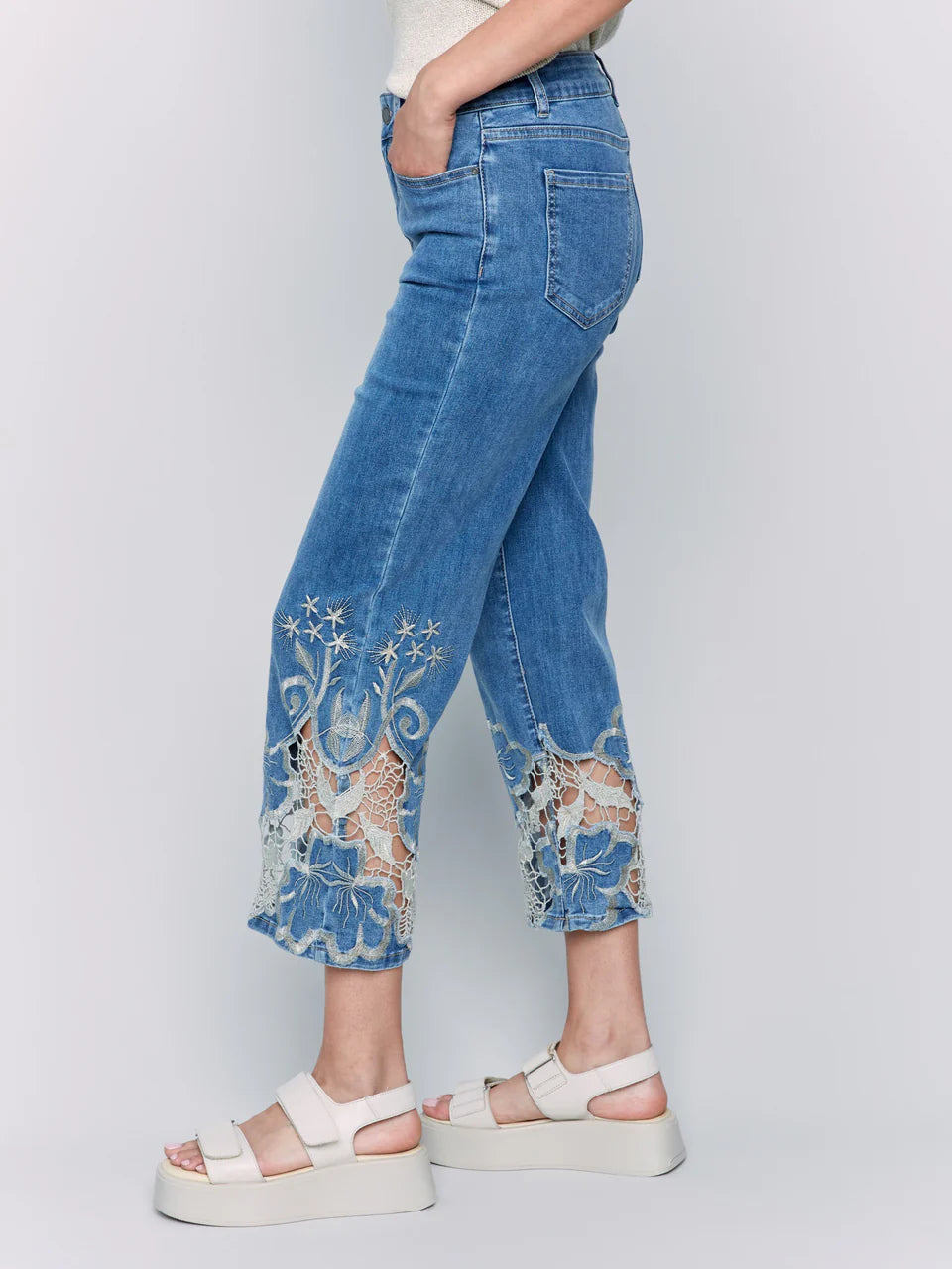 PANTALON DENTELLE - CHARLIE B - C5648.431A