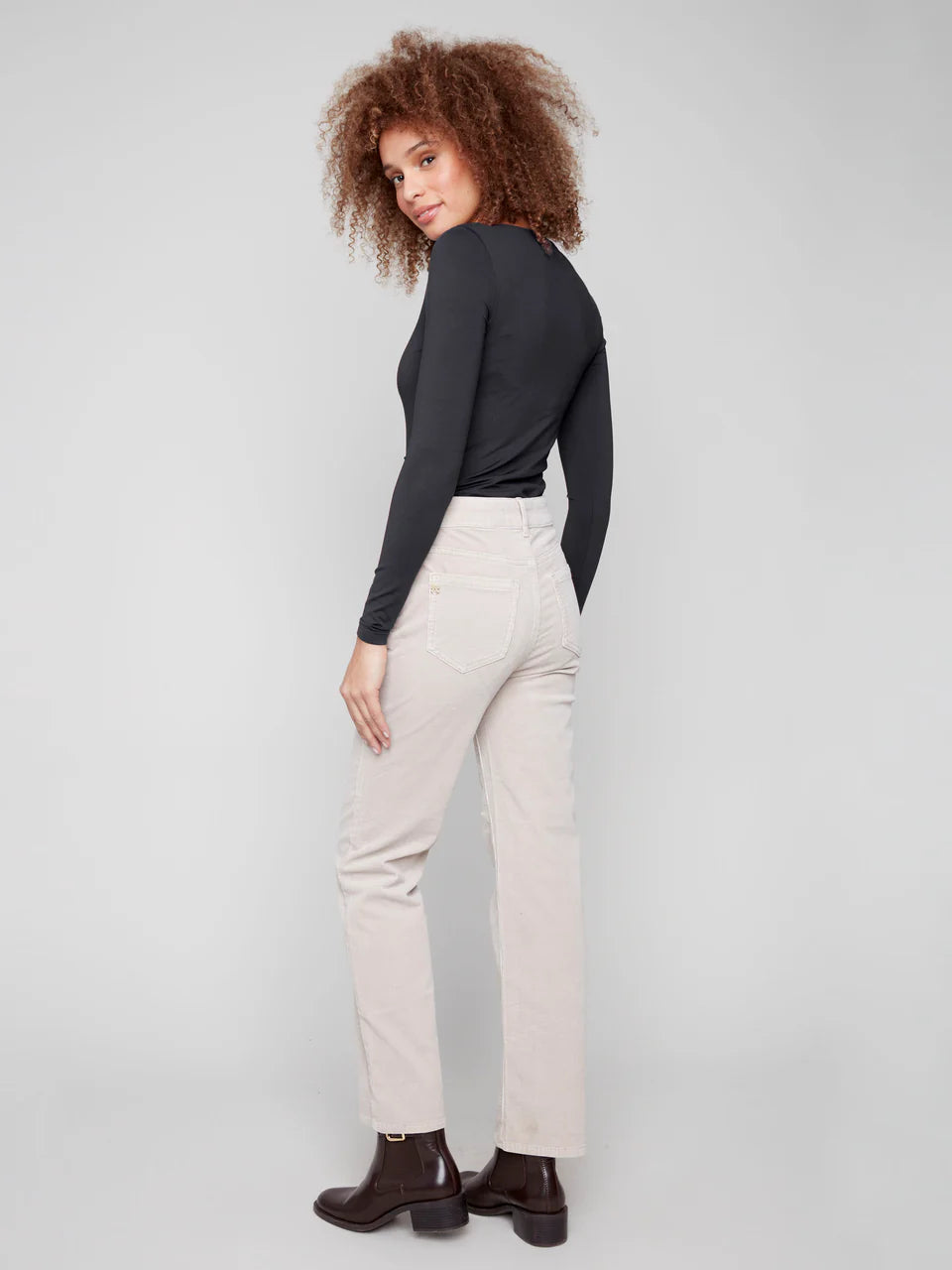 PANTALON VELOURS - CHARLIE B - C5684