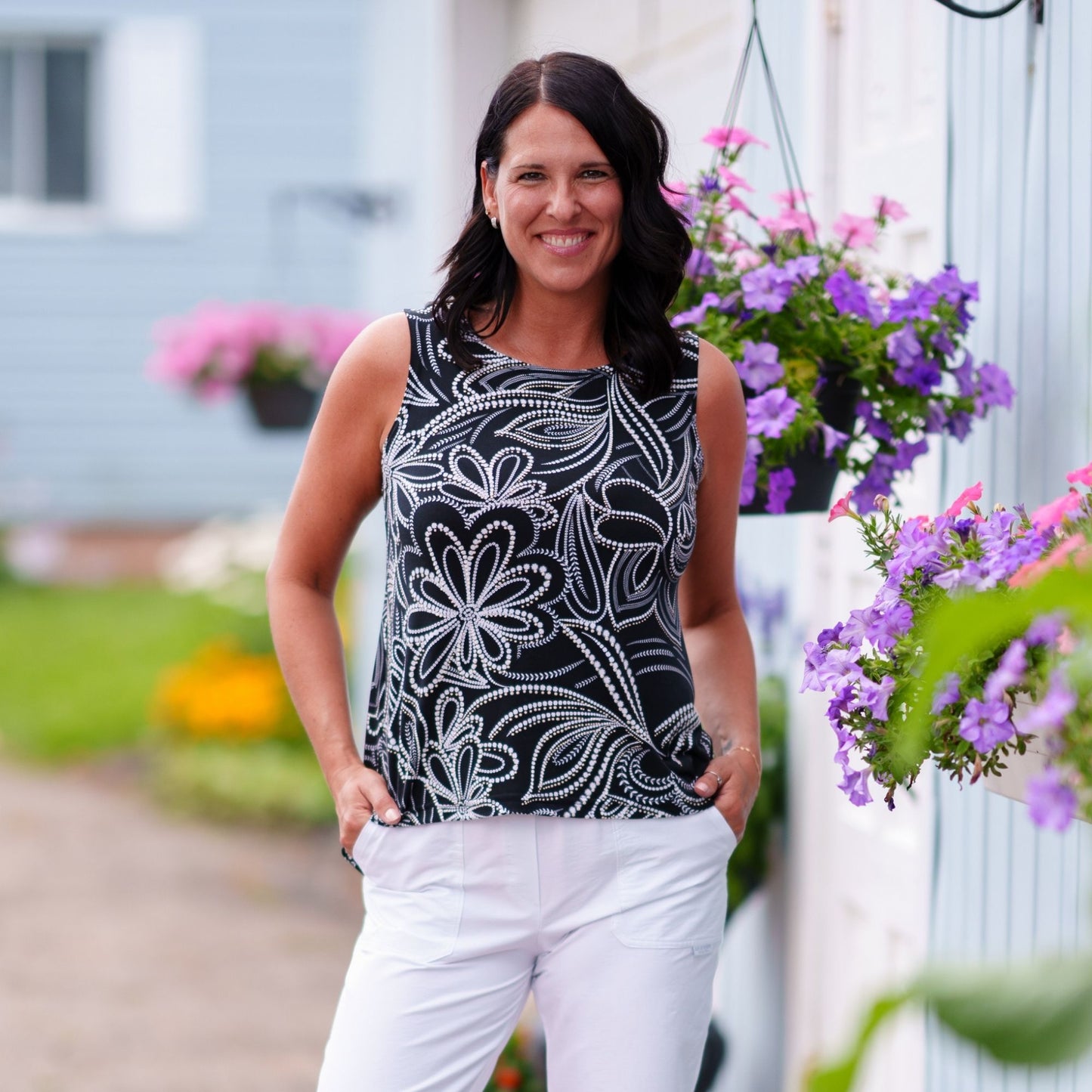 CAMISOLE IMPRIME - RIEN NE SE PERD - SUNRISE