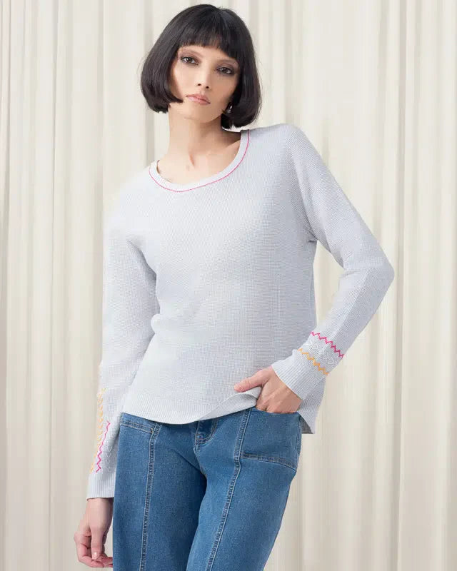 CHANDAIL MANCHE LONGUE - ELENA WANG - EW35115