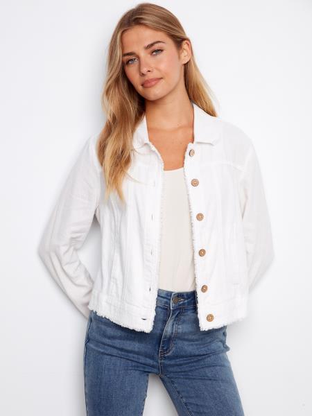 JACKET COURT TISSU JEANS